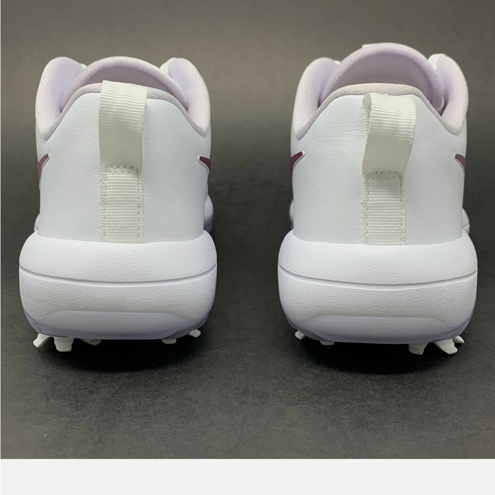 Nike White Golf Shoes with Maroon Swoosh Accents - Picture 4 of 5